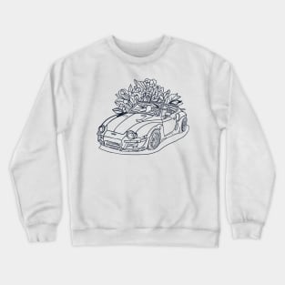 Retro car line art Crewneck Sweatshirt